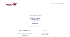 Desktop Screenshot of americanrealtyfunds.com
